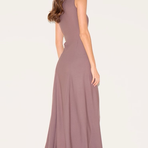 MUSHROOM PANELLED FLOATY MAXI DRESS - Picture 3 of 4